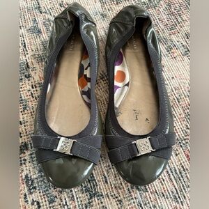 Coach Dwyer patent leather flats, Women’s 7